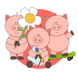 Logo Crèche les trois petits cochons